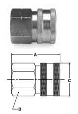 Ohio Valley Industrial Services- Parker Quick Coupling Division- High Flow Female Pipe Thread